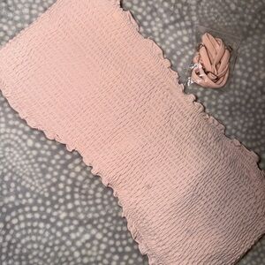 Hollister Pink Smocked Bikini Set